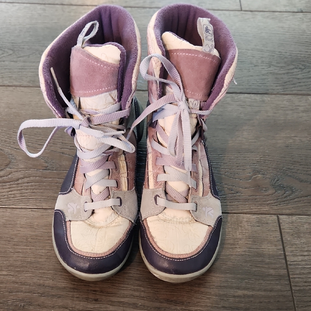 cushe Women's High-Top Sneakers in Lavender, Pink & Purple